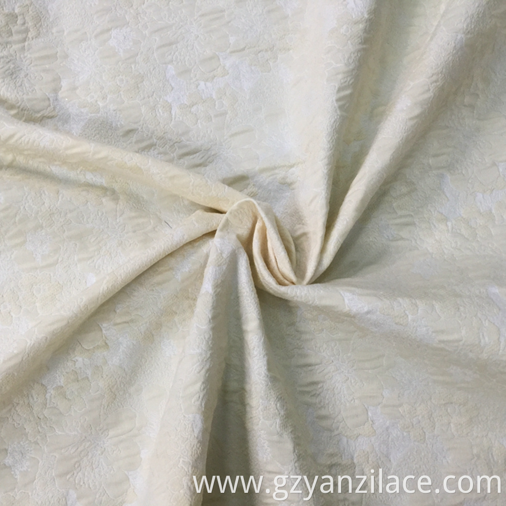 Beige Brocade Fabric Jacquard Fabric